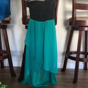 Charlotte Russe High/low teal dress